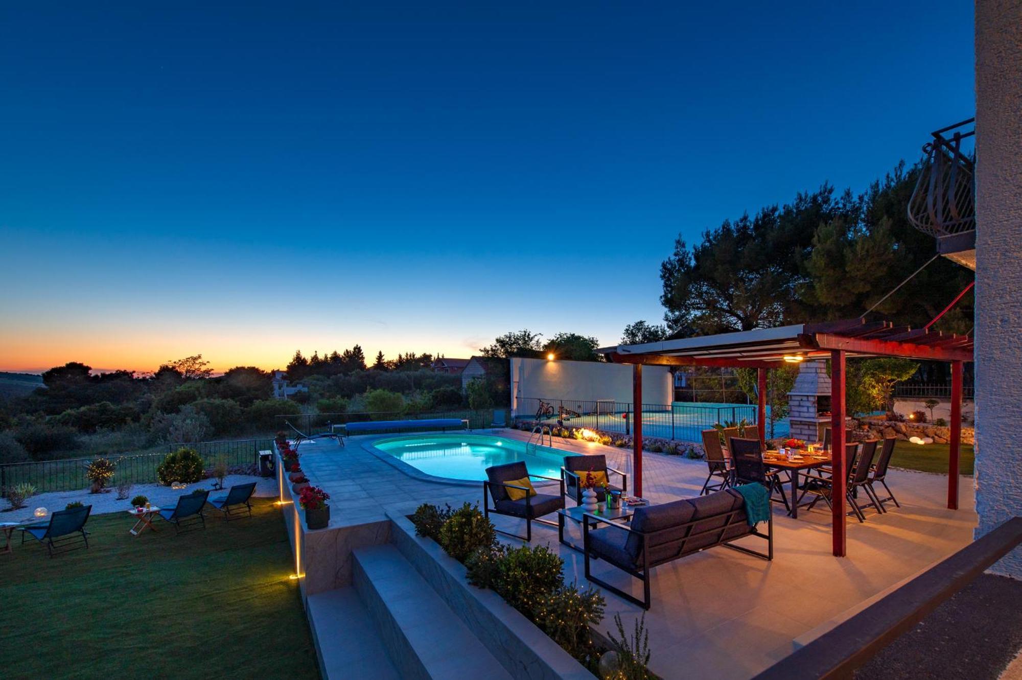 Villa Plenca - Heated Pool ! Szybenik Zewnętrze zdjęcie