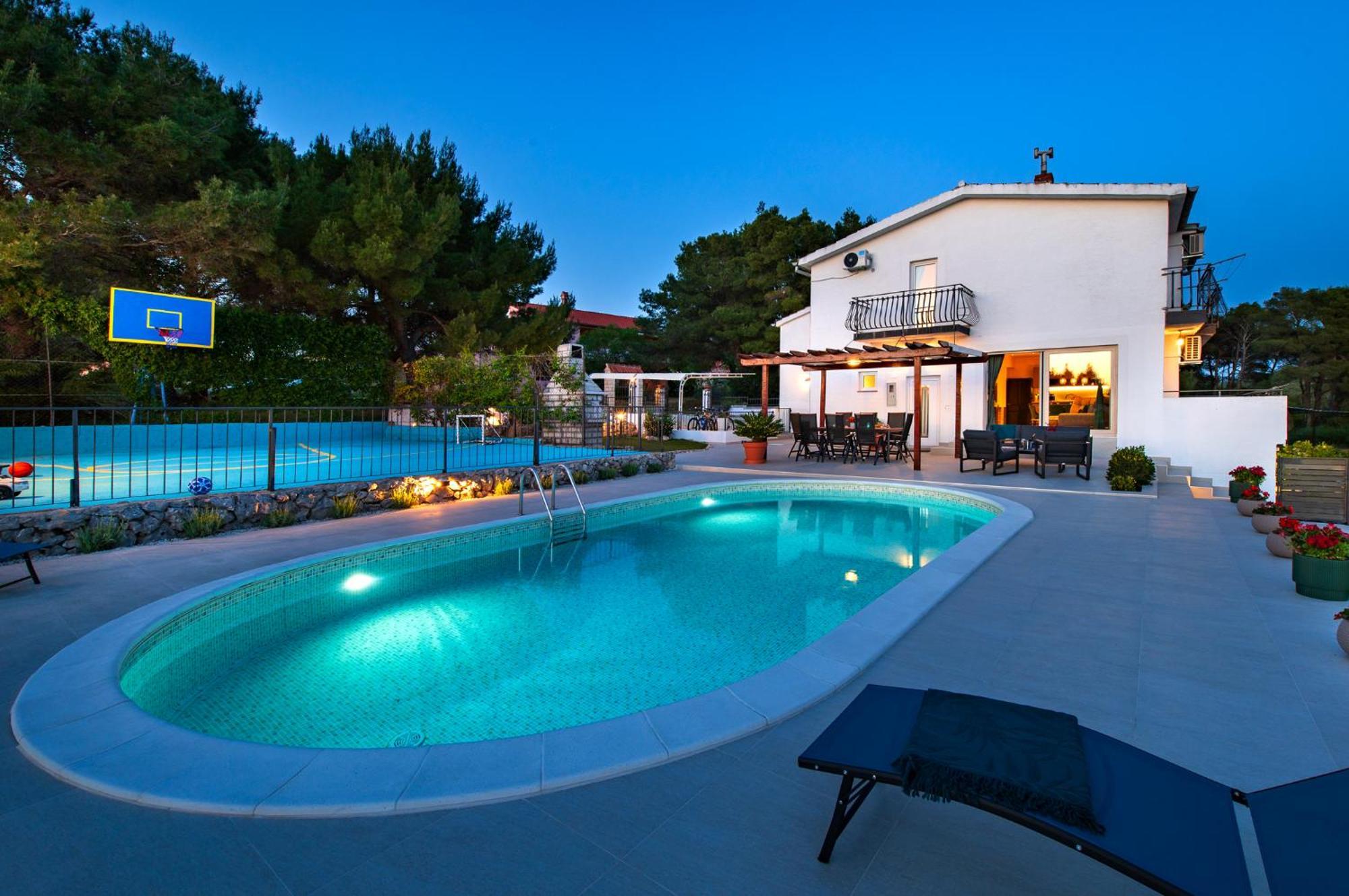 Villa Plenca - Heated Pool ! Szybenik Zewnętrze zdjęcie